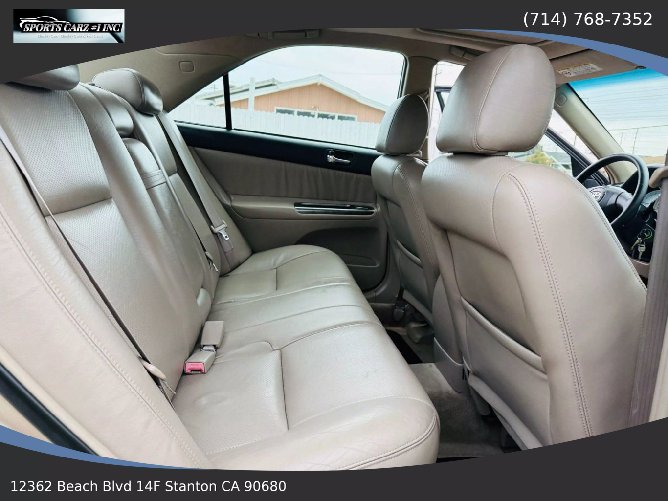2002 TOYOTA CAMRY SEDAN V6, 3.0 LITER XLE SEDAN 4D