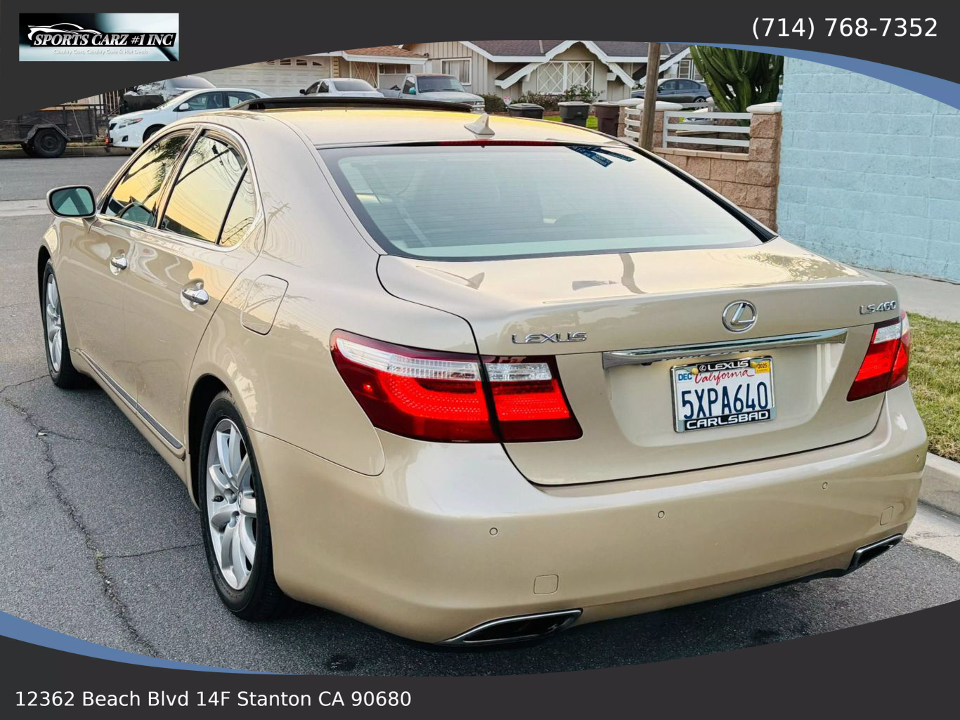 2007 LEXUS LS SEDAN V8, 4.6 LITER LS 460 SEDAN 4D