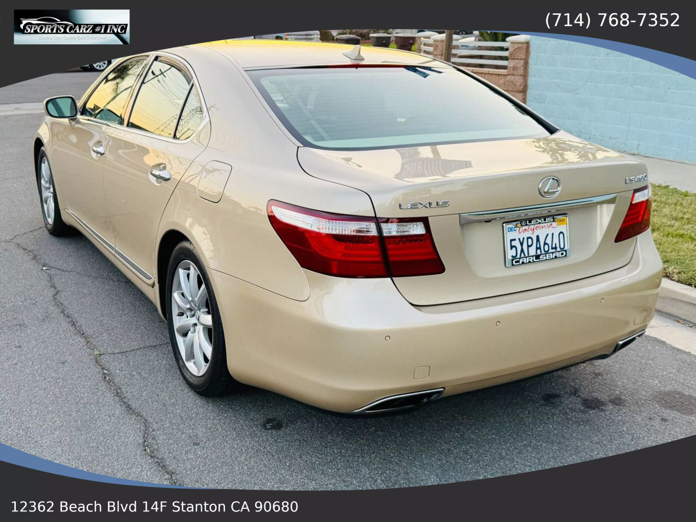 2007 LEXUS LS SEDAN V8, 4.6 LITER LS 460 SEDAN 4D
