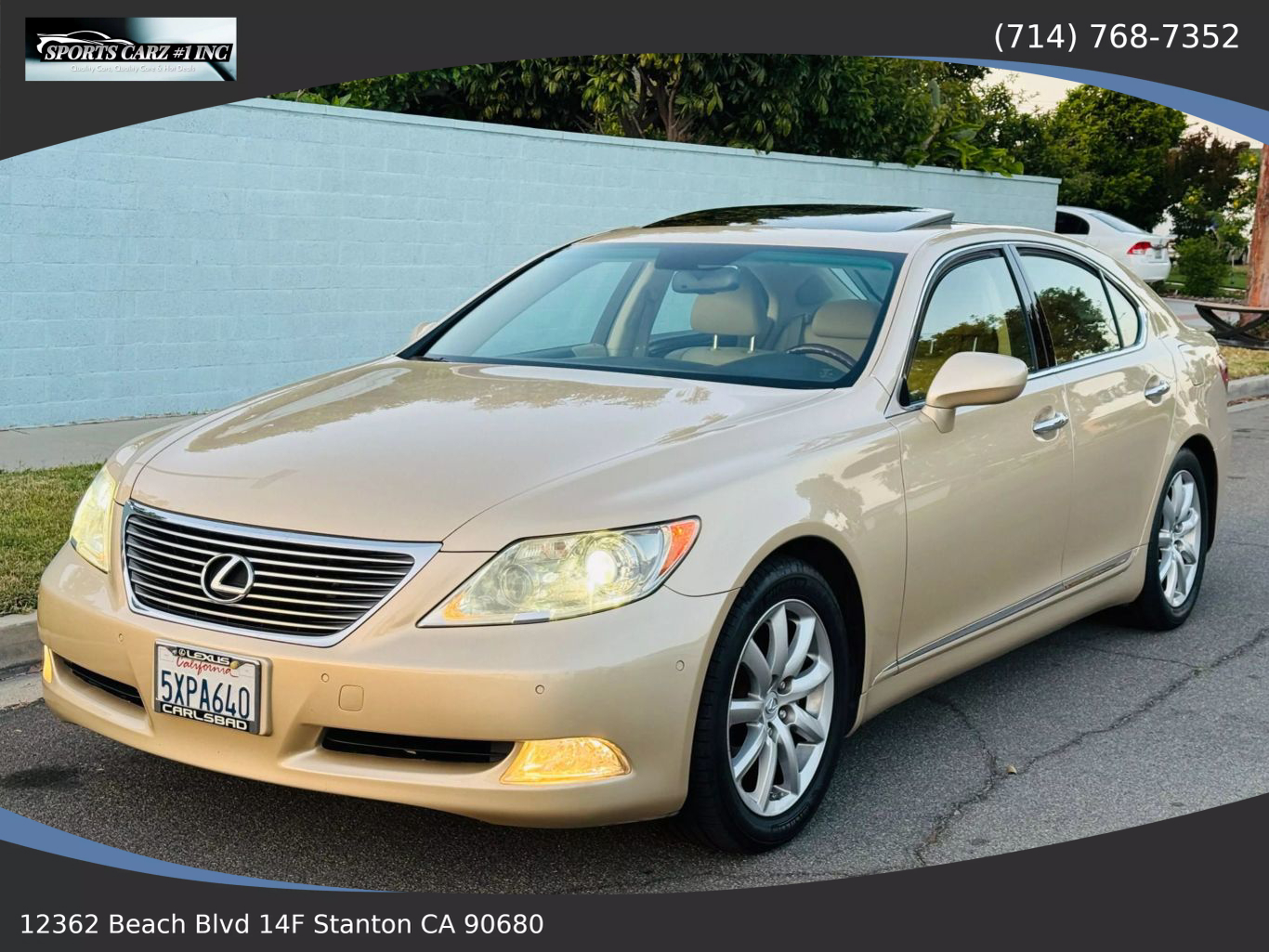 2007 LEXUS LS SEDAN V8, 4.6 LITER LS 460 SEDAN 4D