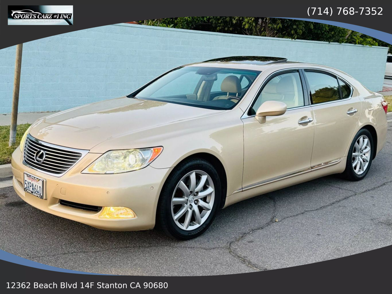 2007 LEXUS LS SEDAN V8, 4.6 LITER LS 460 SEDAN 4D