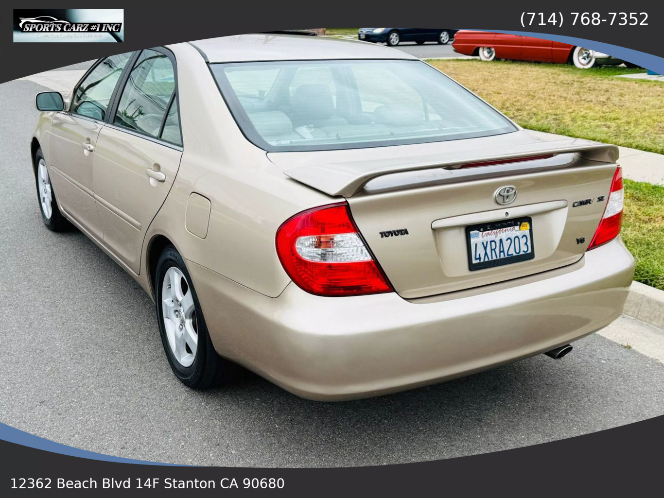 2002 TOYOTA CAMRY SEDAN V6, 3.0 LITER XLE SEDAN 4D