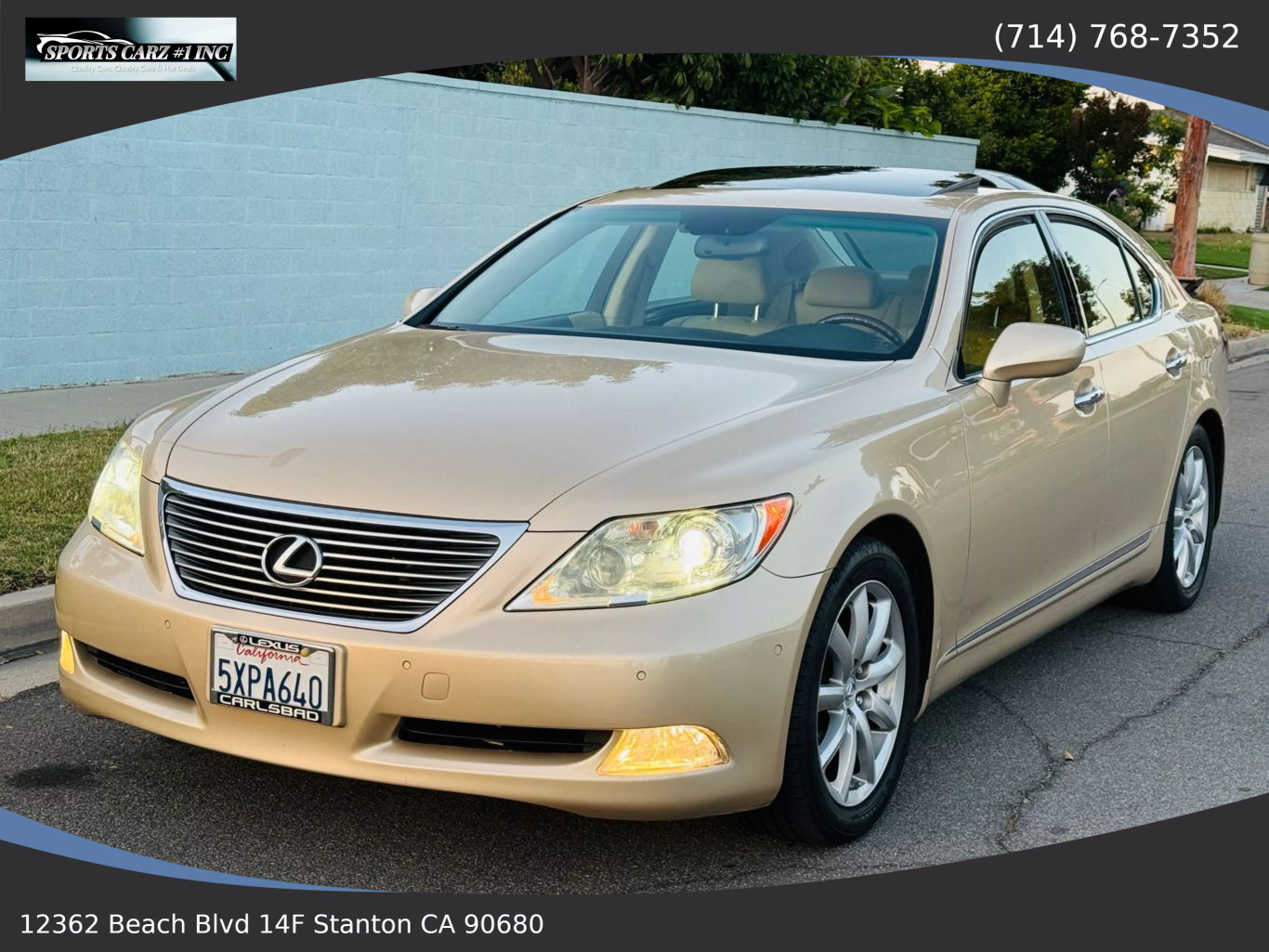 2007 LEXUS LS SEDAN V8, 4.6 LITER LS 460 SEDAN 4D