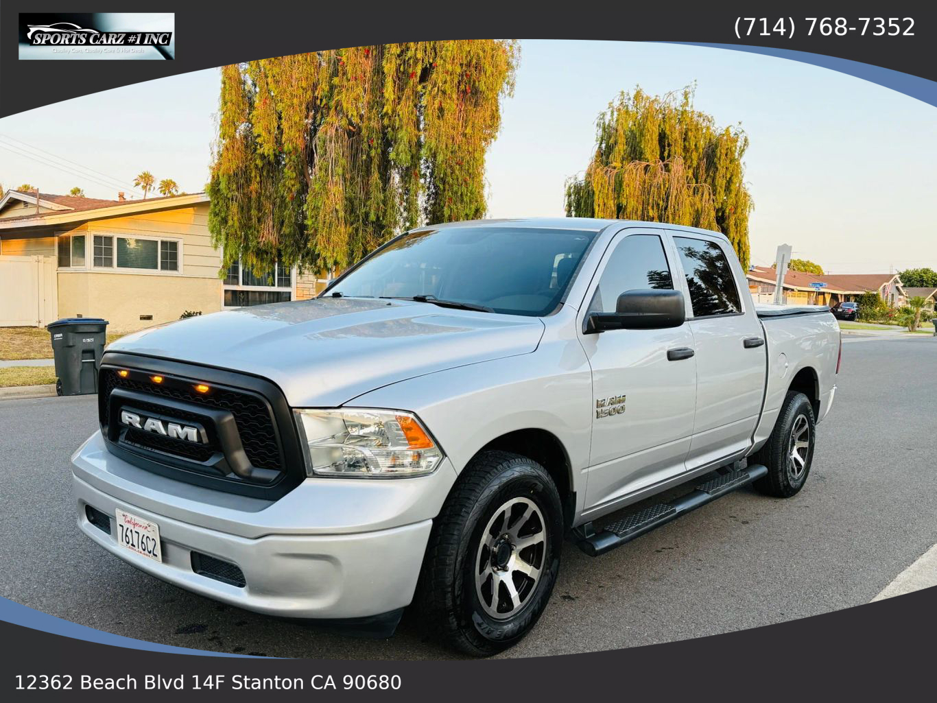 2017 RAM 1500 CREW CAB PICKUP V6, FLEX FUEL, 3.6 LITER TRADESMAN PICKUP 4D 5 1/2 FT