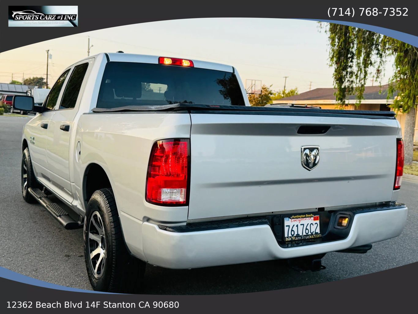 2017 RAM 1500 CREW CAB PICKUP V6, FLEX FUEL, 3.6 LITER TRADESMAN PICKUP 4D 5 1/2 FT