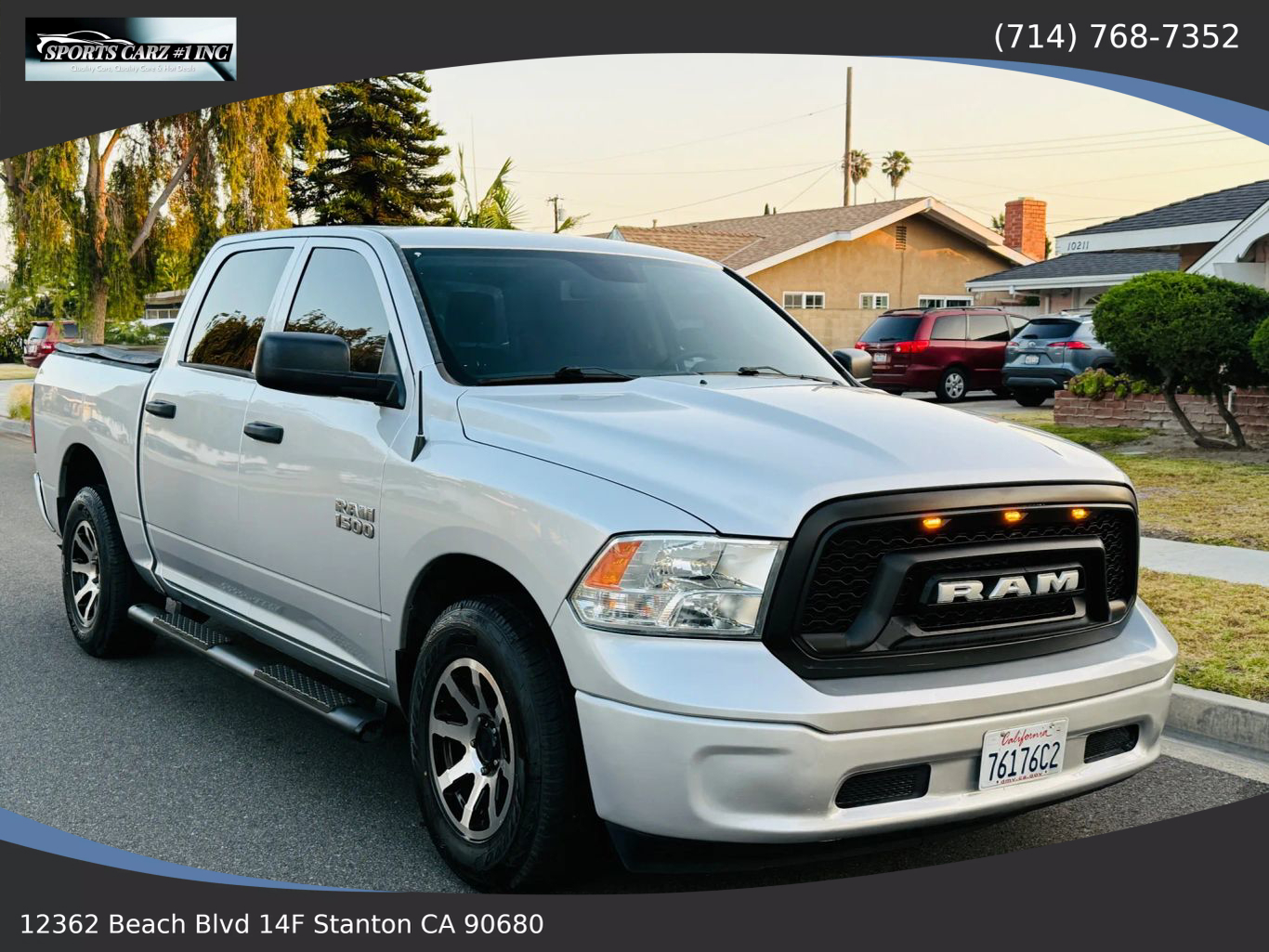 2017 RAM 1500 CREW CAB PICKUP V6, FLEX FUEL, 3.6 LITER TRADESMAN PICKUP 4D 5 1/2 FT