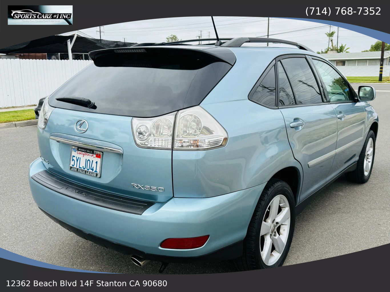 2007 LEXUS RX SUV V6, 3.5 LITER RX 350 SPORT UTILITY 4D