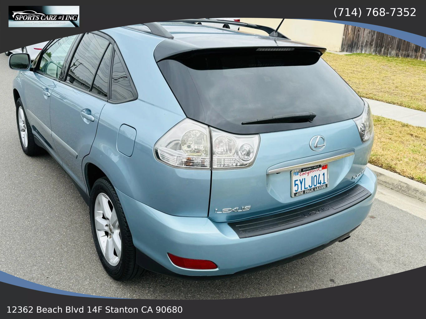 2007 LEXUS RX SUV V6, 3.5 LITER RX 350 SPORT UTILITY 4D