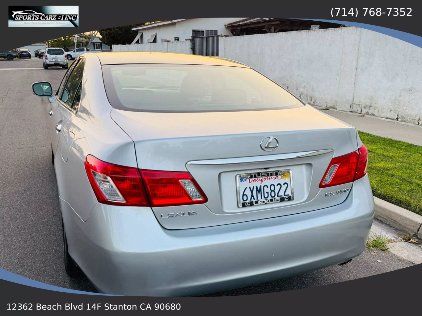 2007 LEXUS ES SEDAN V6, 3.5 LITER ES 350 SEDAN 4D