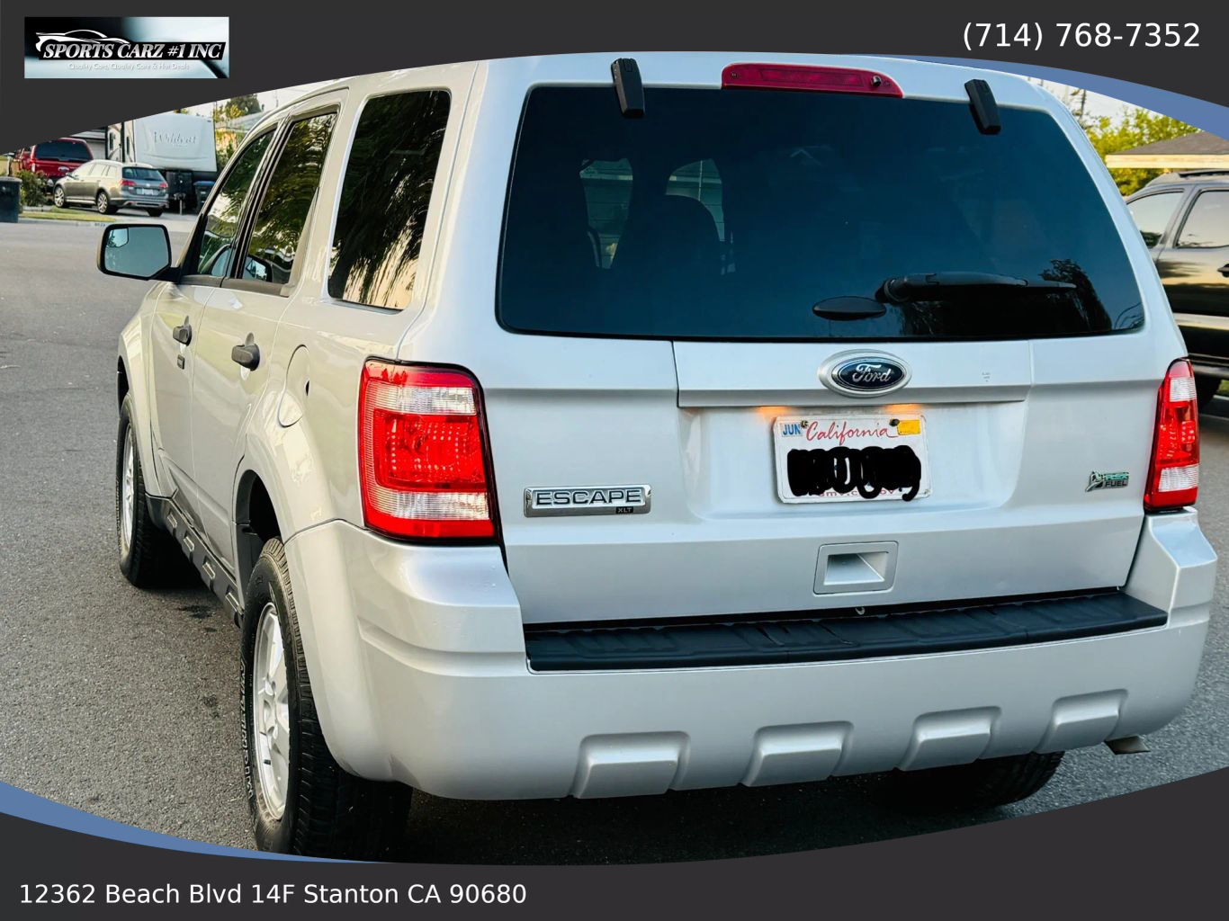 2012 FORD ESCAPE SUV V6, FLEX FUEL, 3.0 LITER XLT SPORT UTILITY 4D