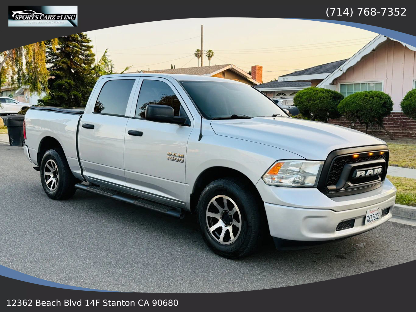 2017 RAM 1500 CREW CAB PICKUP V6, FLEX FUEL, 3.6 LITER TRADESMAN PICKUP 4D 5 1/2 FT