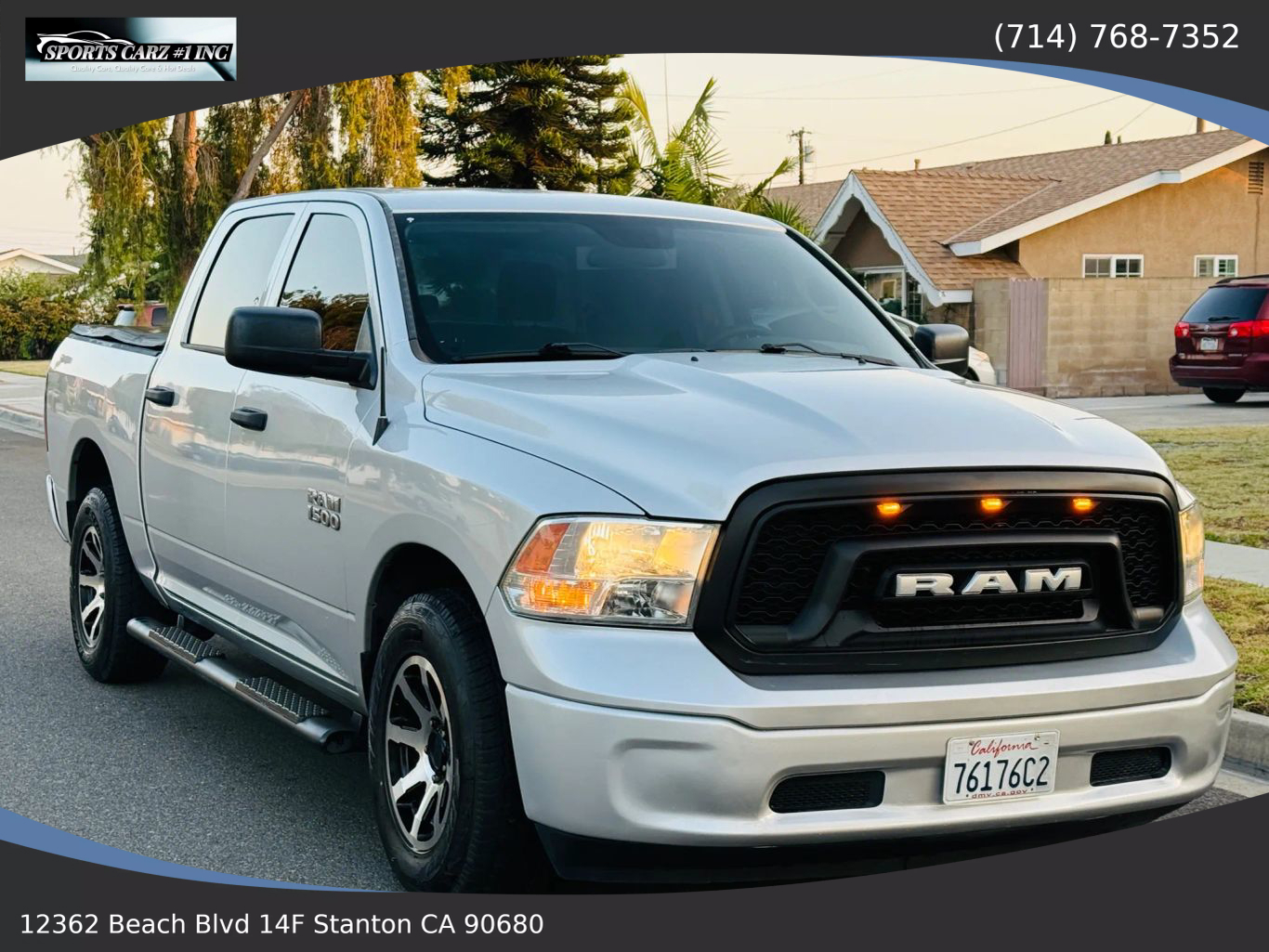 2017 RAM 1500 CREW CAB PICKUP V6, FLEX FUEL, 3.6 LITER TRADESMAN PICKUP 4D 5 1/2 FT