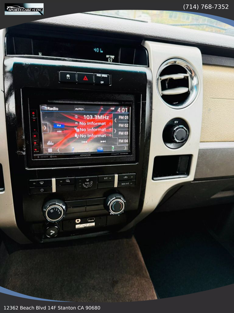 2010 FORD F150 SUPERCREW CAB PICKUP V8, FLEX FUEL, 5.4 LITER XLT PICKUP 4D 6 1/2 FT