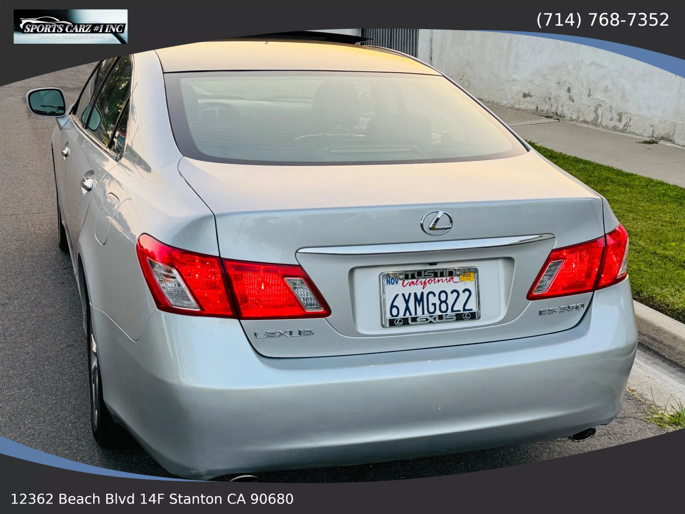 2007 LEXUS ES SEDAN V6, 3.5 LITER ES 350 SEDAN 4D