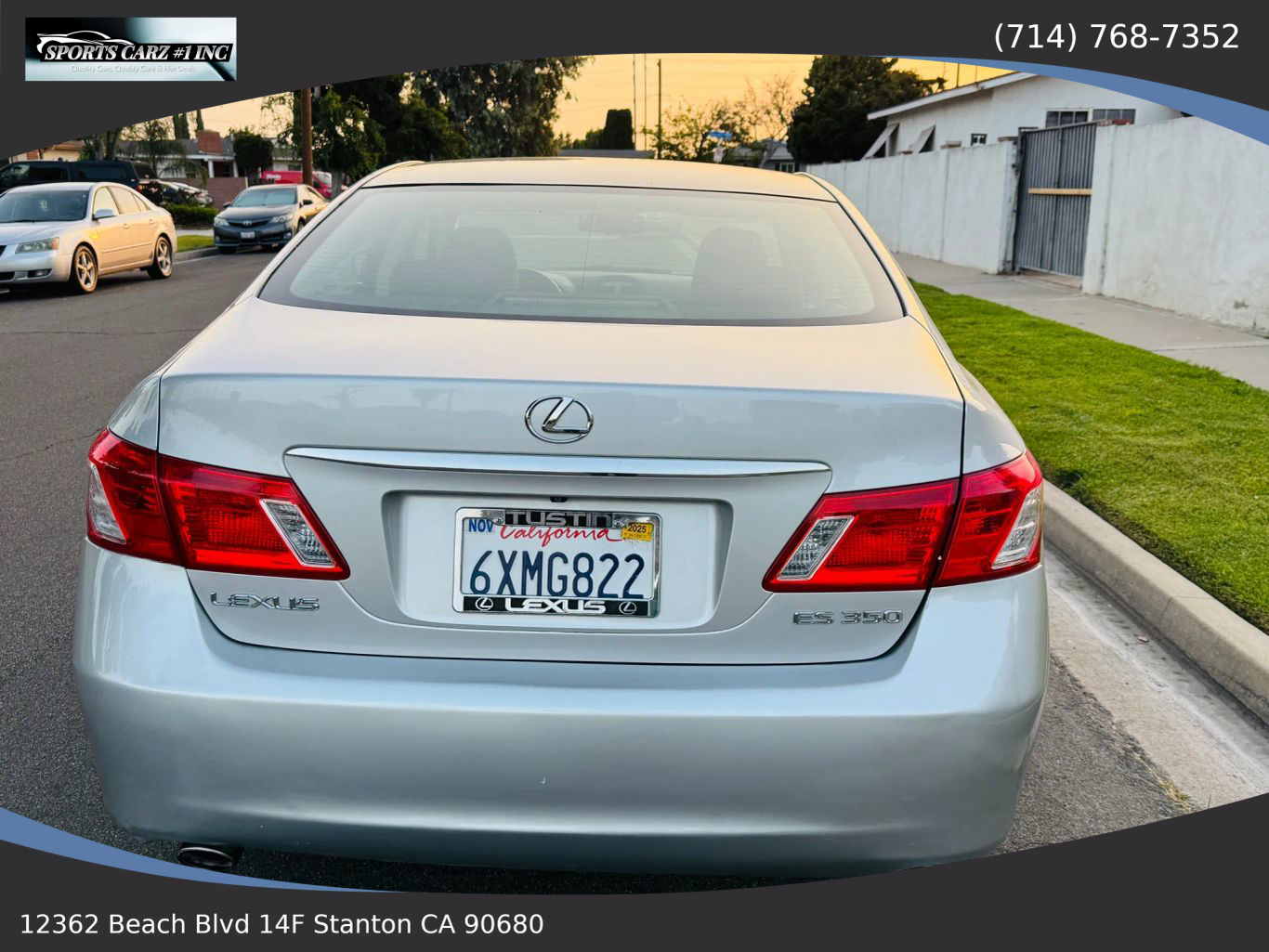 2007 LEXUS ES SEDAN V6, 3.5 LITER ES 350 SEDAN 4D