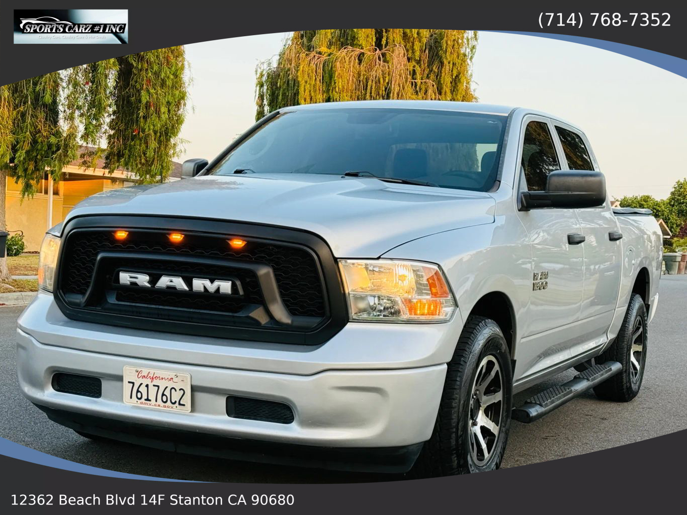 2017 RAM 1500 CREW CAB PICKUP V6, FLEX FUEL, 3.6 LITER TRADESMAN PICKUP 4D 5 1/2 FT