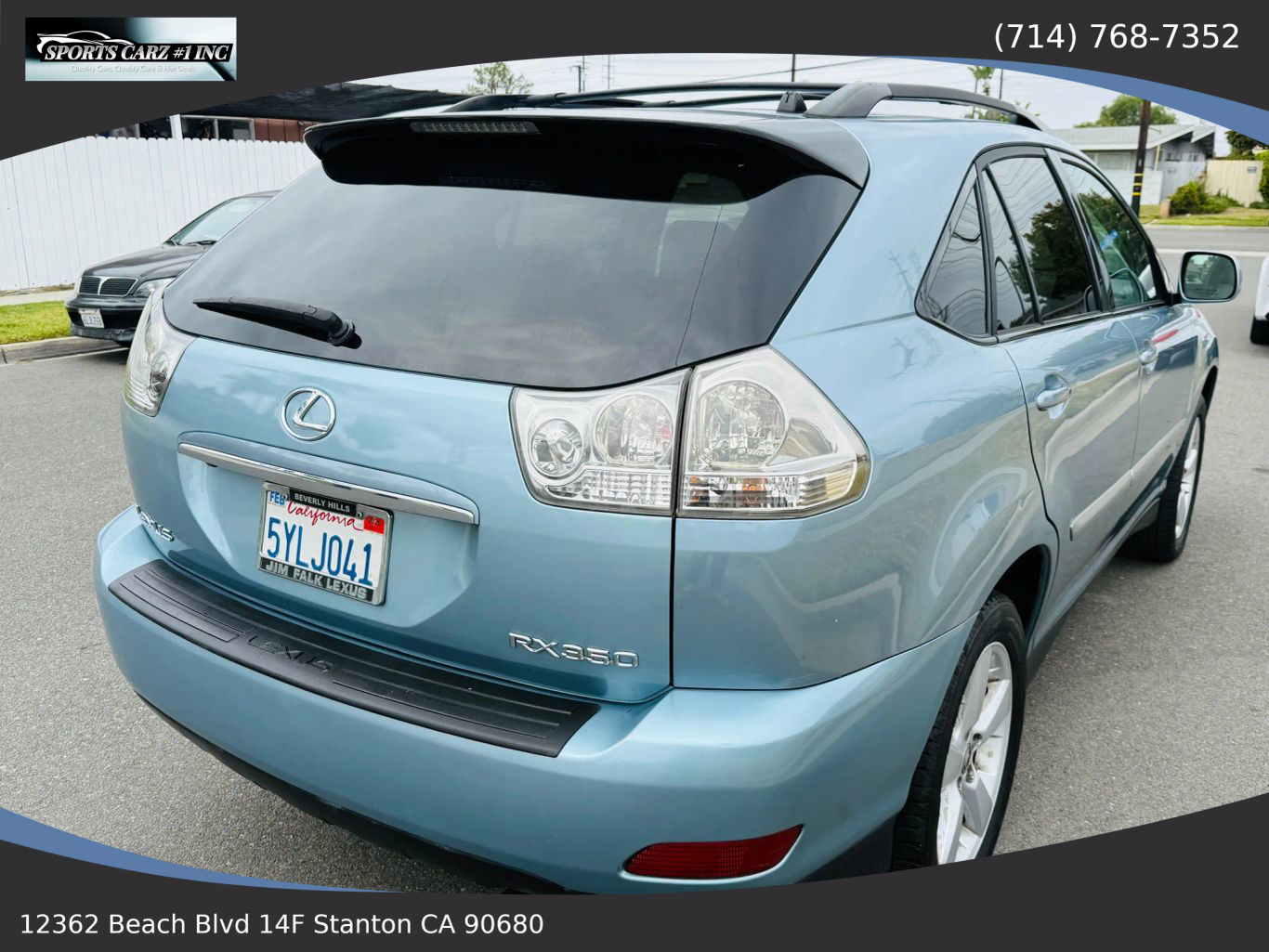 2007 LEXUS RX SUV V6, 3.5 LITER RX 350 SPORT UTILITY 4D