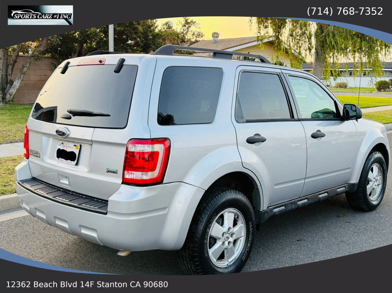 2012 FORD ESCAPE SUV V6, FLEX FUEL, 3.0 LITER XLT SPORT UTILITY 4D