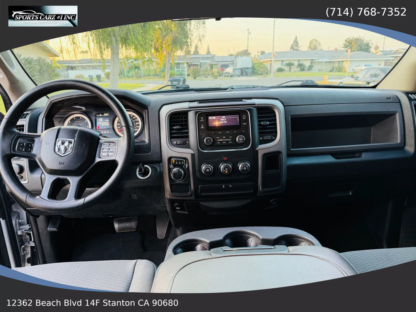 2017 RAM 1500 CREW CAB PICKUP V6, FLEX FUEL, 3.6 LITER TRADESMAN PICKUP 4D 5 1/2 FT
