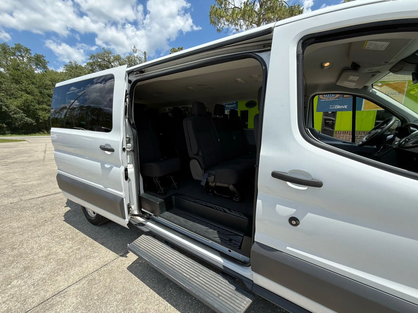 2018 FORD TRANSIT 350 WAGON PASSENGER V6, ECOBOOST, TT, 3.5L XLT W/LOW ROOF W/SLIDING SIDE DOOR VAN 3D