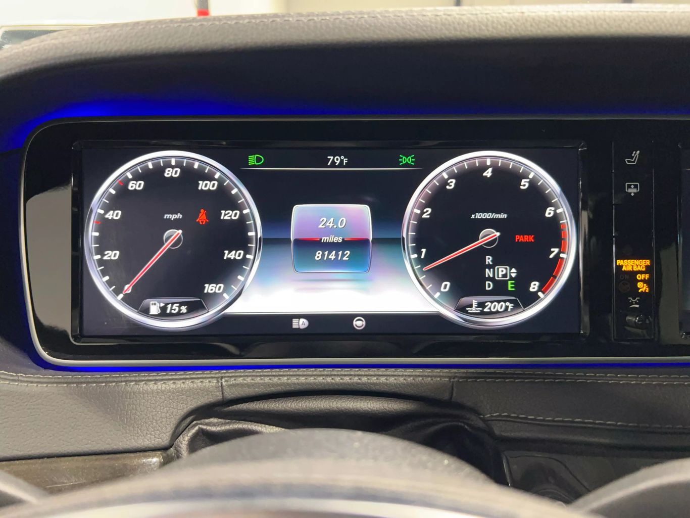 2015 MERCEDES-BENZ S-CLASS SEDAN V8, TT, 4.7L S 550 4MATIC SEDAN 4D