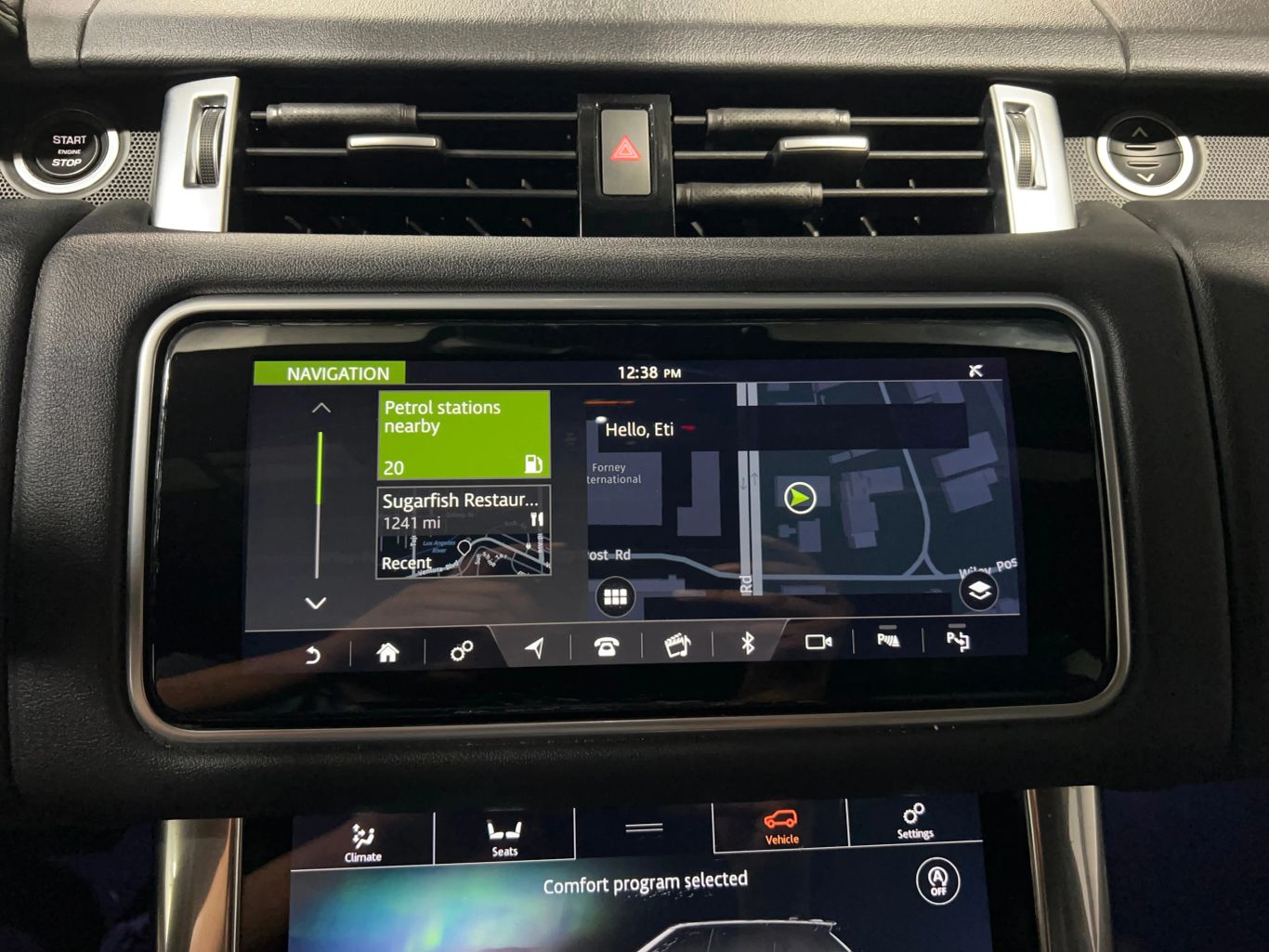 2019 LAND ROVER RANGE ROVER SPORT SUV V6, TURBO DIESEL, 3.0 LITER HSE SPORT UTILITY 4D