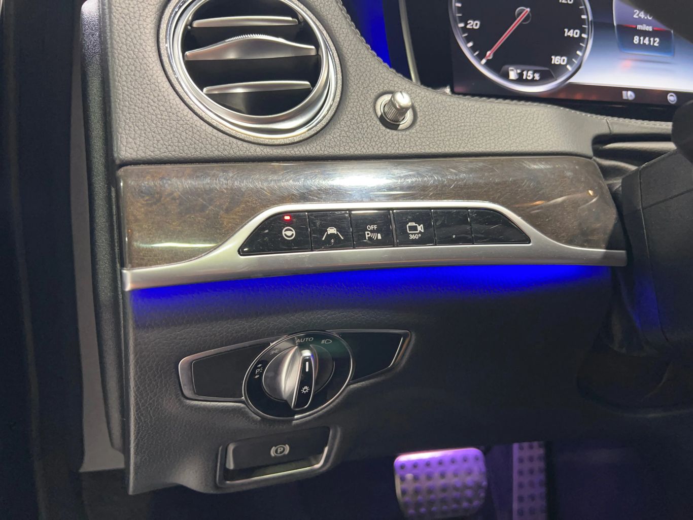 2015 MERCEDES-BENZ S-CLASS SEDAN V8, TT, 4.7L S 550 4MATIC SEDAN 4D