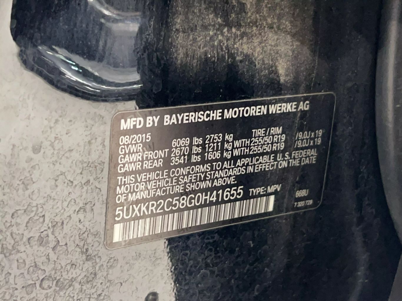 2016 BMW X5 SUV - UTILITY 4D 35I 3.0L I6 TURBO