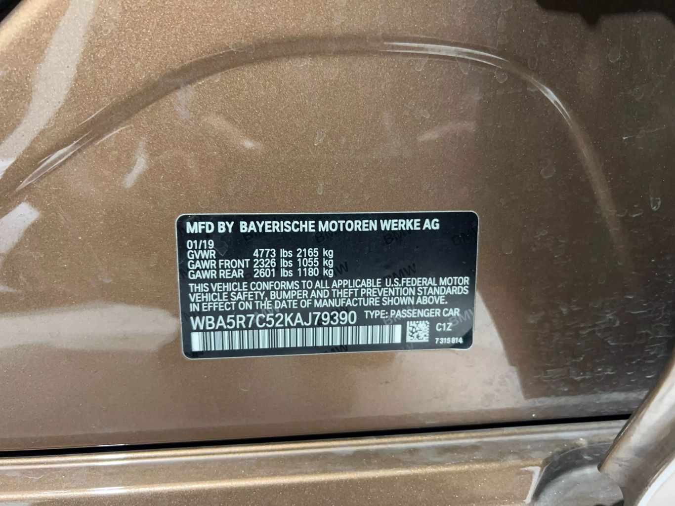 2019 BMW 3 SERIES SEDAN 4-CYL, TURBO, 2.0 LITER 330I XDRIVE SEDAN 4D