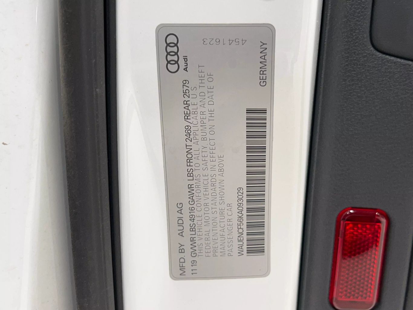 2019 AUDI A5 SEDAN 4-CYL, TURBO, 2.0 LITER PREMIUM PLUS SEDAN 4D
