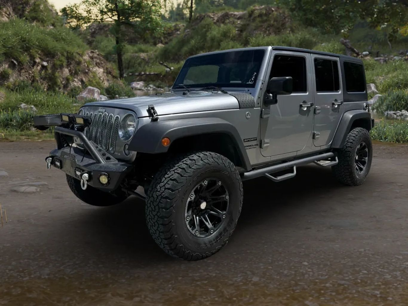 2017 JEEP WRANGLER UNLIMITED SUV V6, 3.6 LITER SPORT SUV 4D