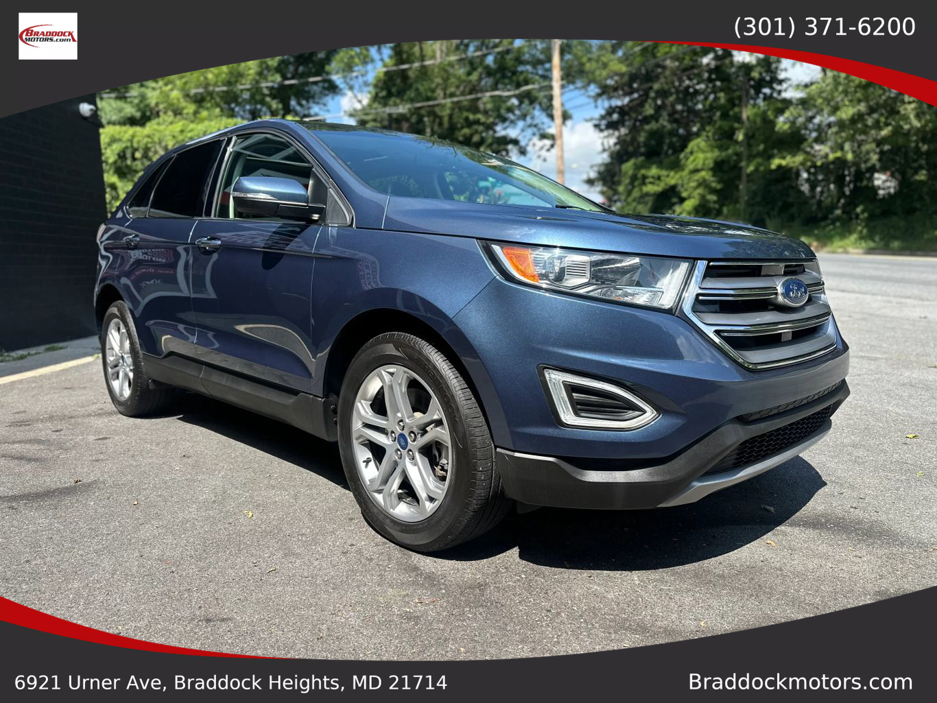 2018 FORD EDGE SUV V6, 3.5 LITER TITANIUM SPORT UTILITY 4D