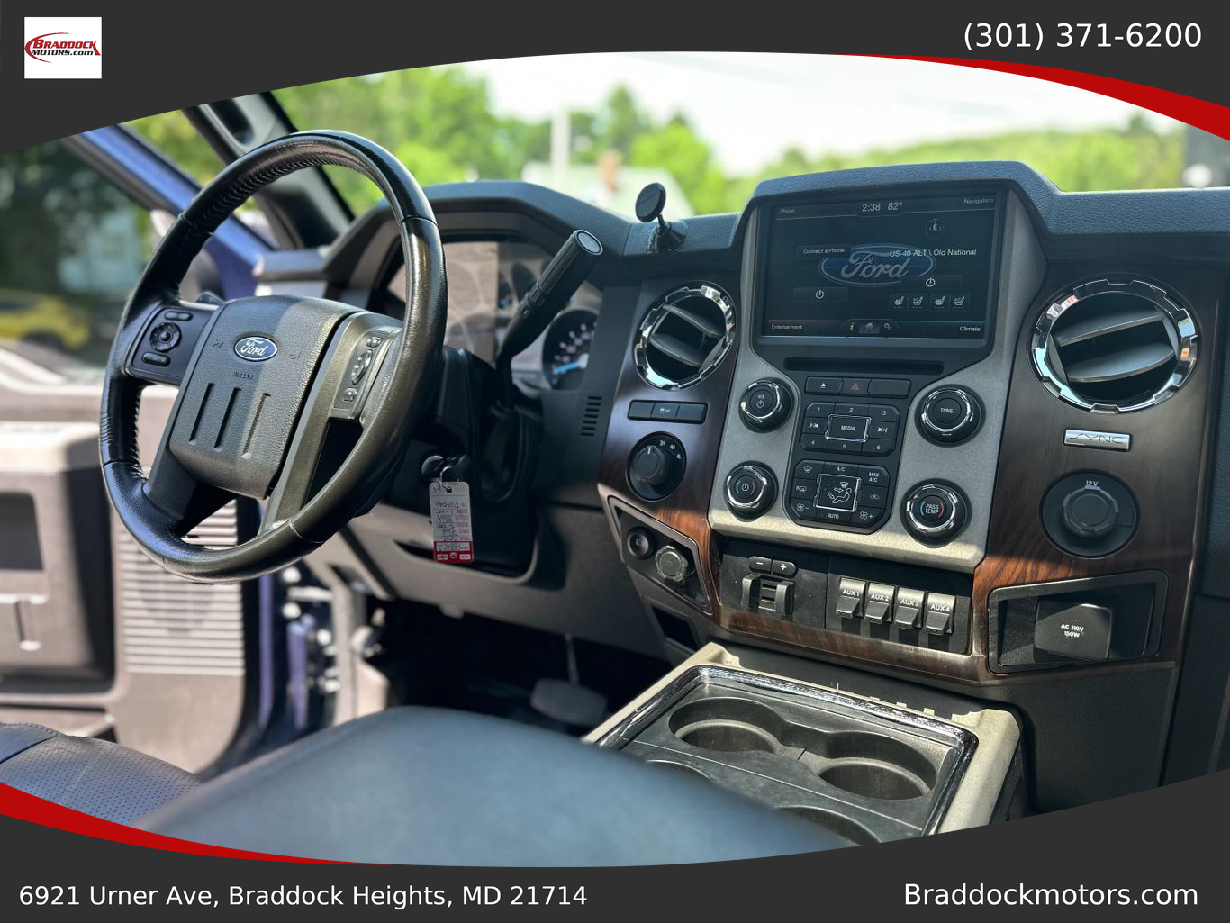 2015 FORD F350 SUPER DUTY CREW CAB PICKUP V8, TURBO DIESEL, 6.7L LARIAT PICKUP 4D 6 3/4 FT