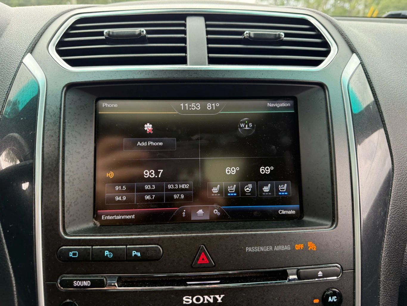 2016 FORD EXPLORER SUV V6, 3.5 LITER LIMITED SPORT UTILITY 4D