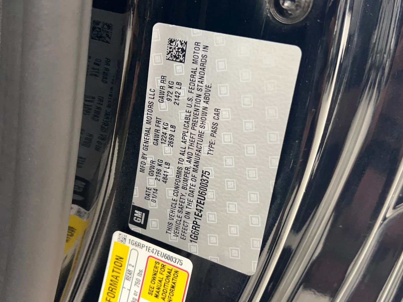 2014 CADILLAC ELR COUPE ELECTRIC DRIVE MOTOR COUPE 2D