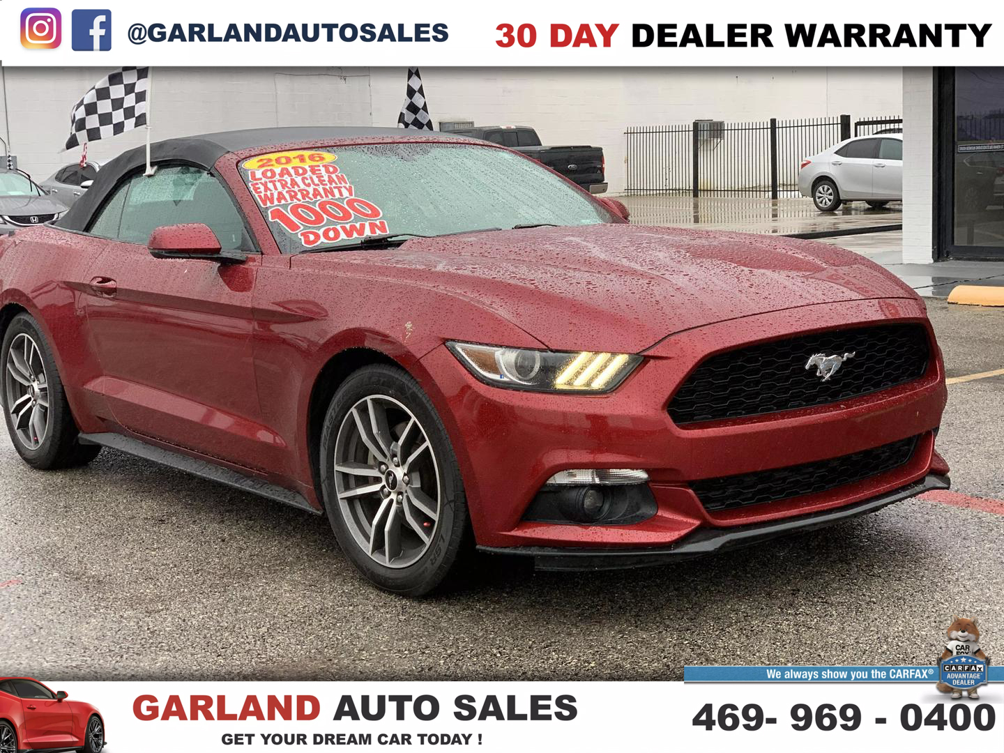 USED FORD MUSTANG 2016 for sale in Garland, TX Garland Auto Sales