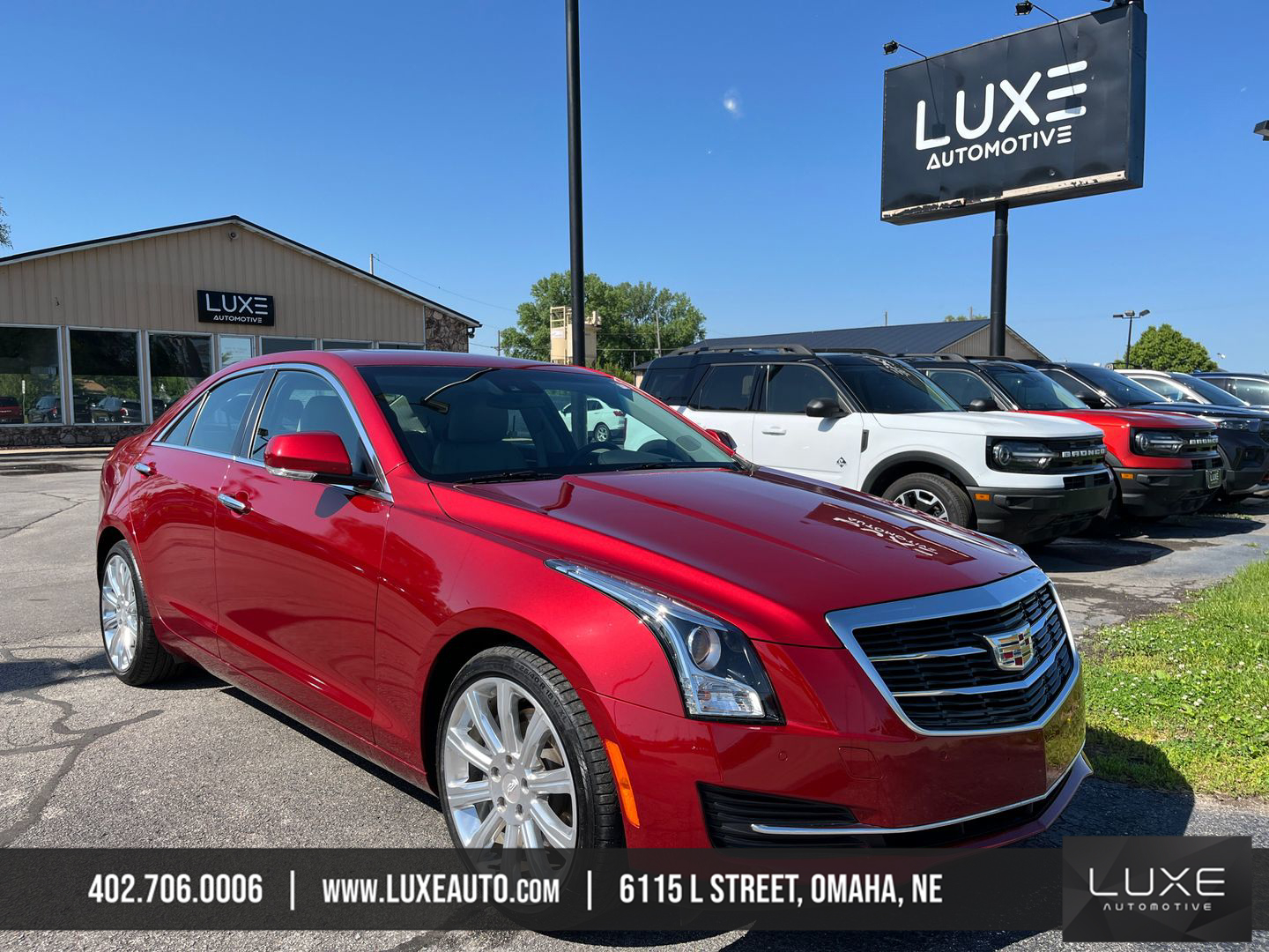 2017 CADILLAC ATS SEDAN 4-CYL, TURBO, 2.0 LITER LUXURY SEDAN 4D