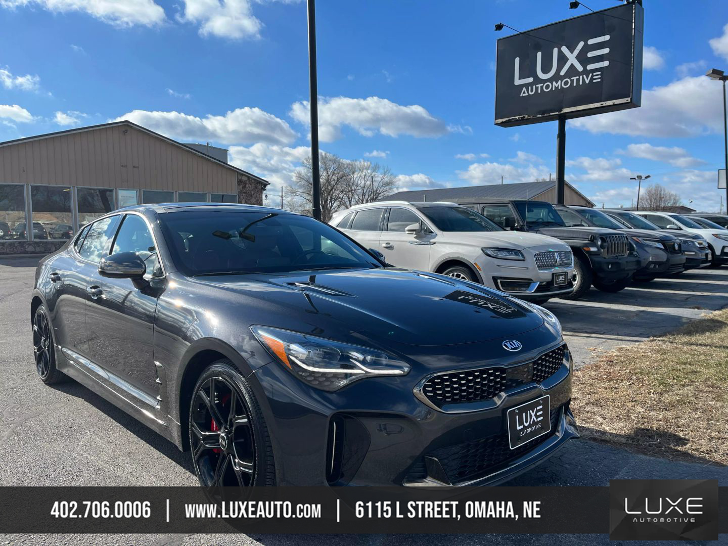 2020 KIA STINGER SEDAN V6, TWIN TURBO, 3.3 LITER GT2 SEDAN 4D