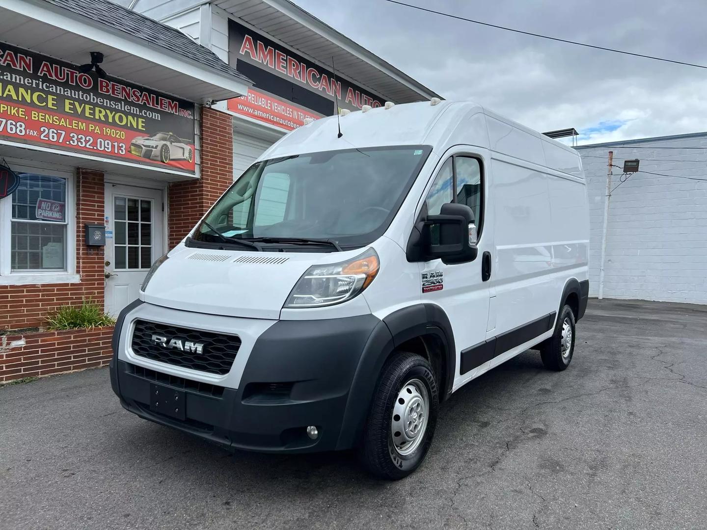 2020 RAM ProMaster Cargo Van 2500 High Roof - Spacious and Powerful Cargo Solution