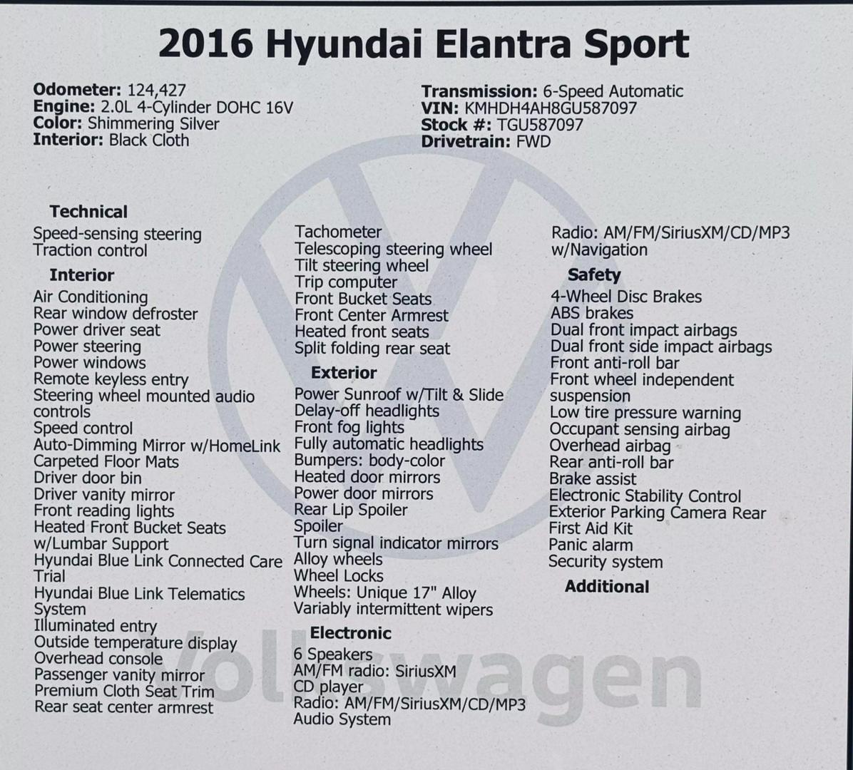 2016 Hyundai Elantra Sport photo 9