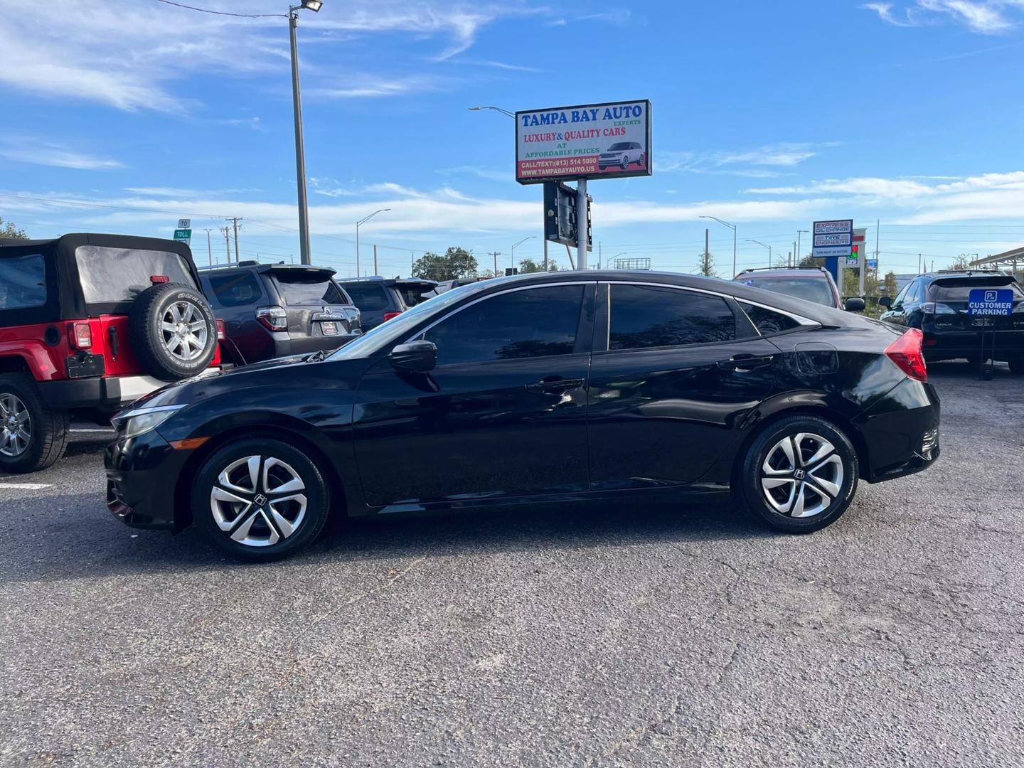 Used 2016 Honda Civic LX with VIN 19XFC2F56GE043386 for sale in Tampa, FL