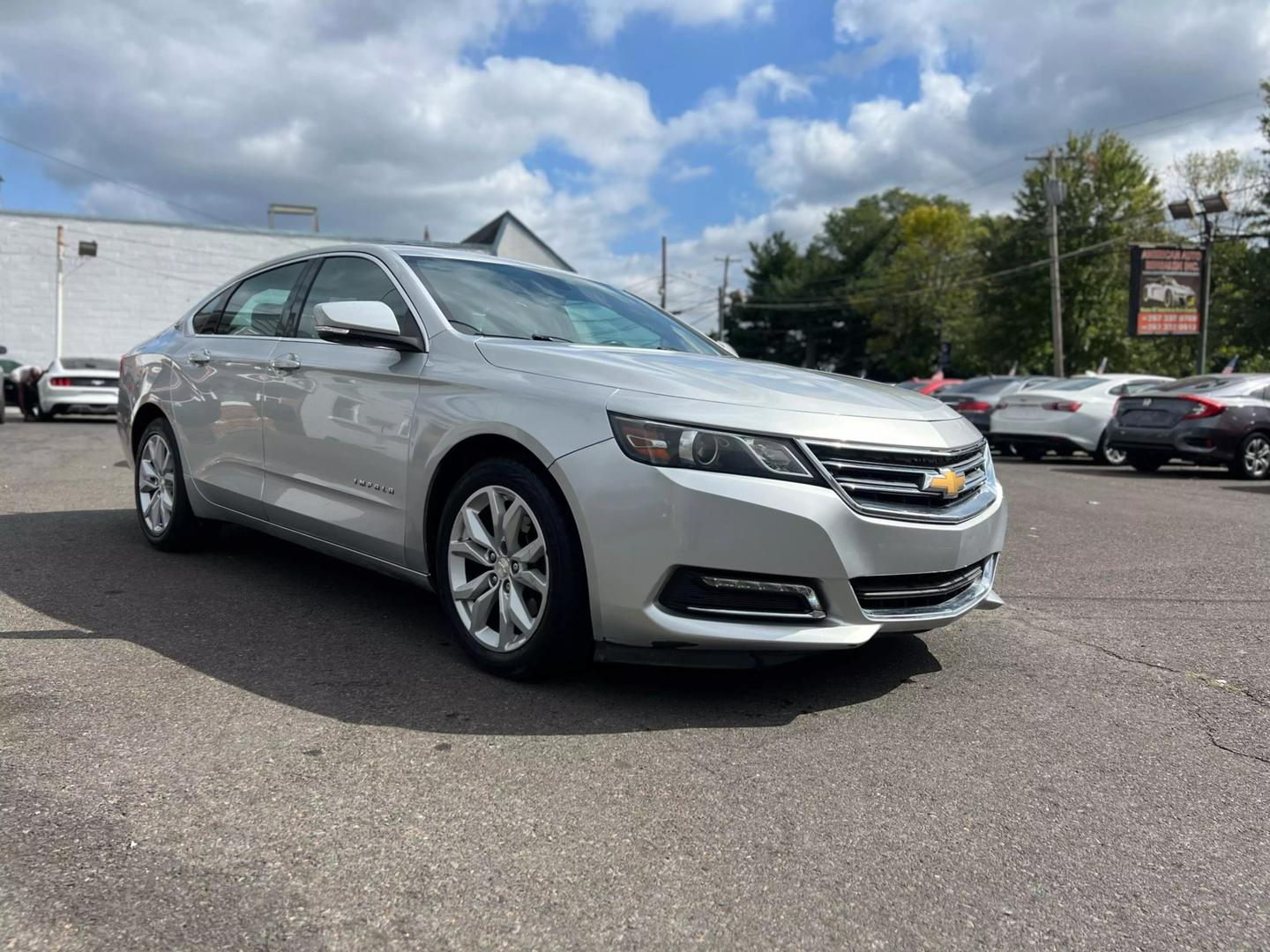 Close-up view of 2019 Chevrolet Impala showcasing sleek design and modern features.