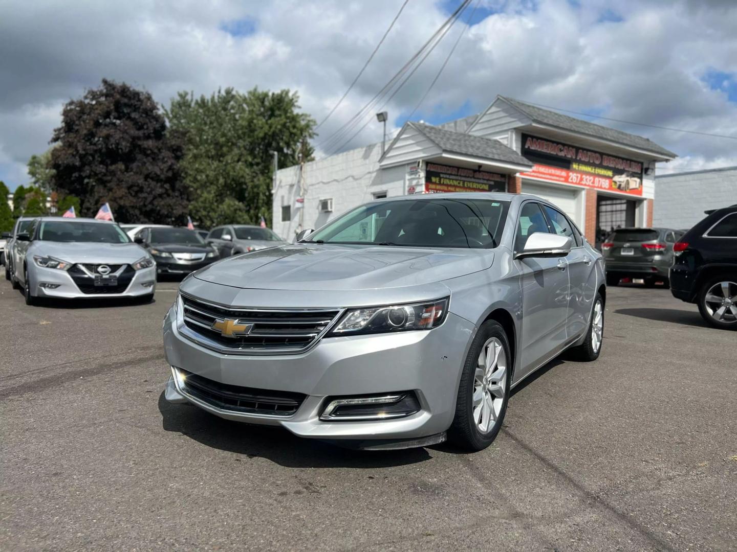 Close-up view of 2019 Chevrolet Impala showcasing sleek design and modern features.