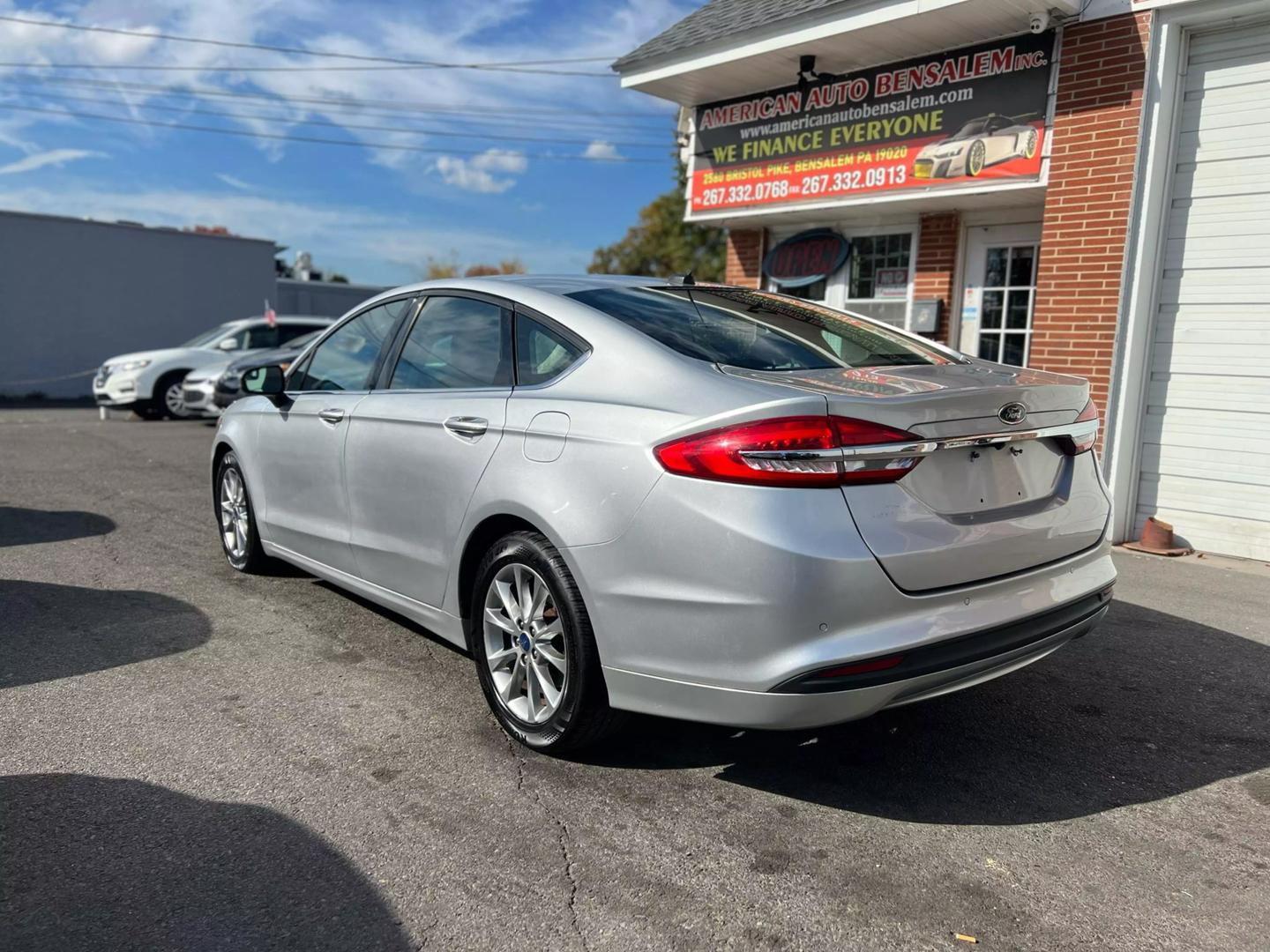 2017 Ford Fusion sedan with sleek design, showcasing advanced features and modern styling.