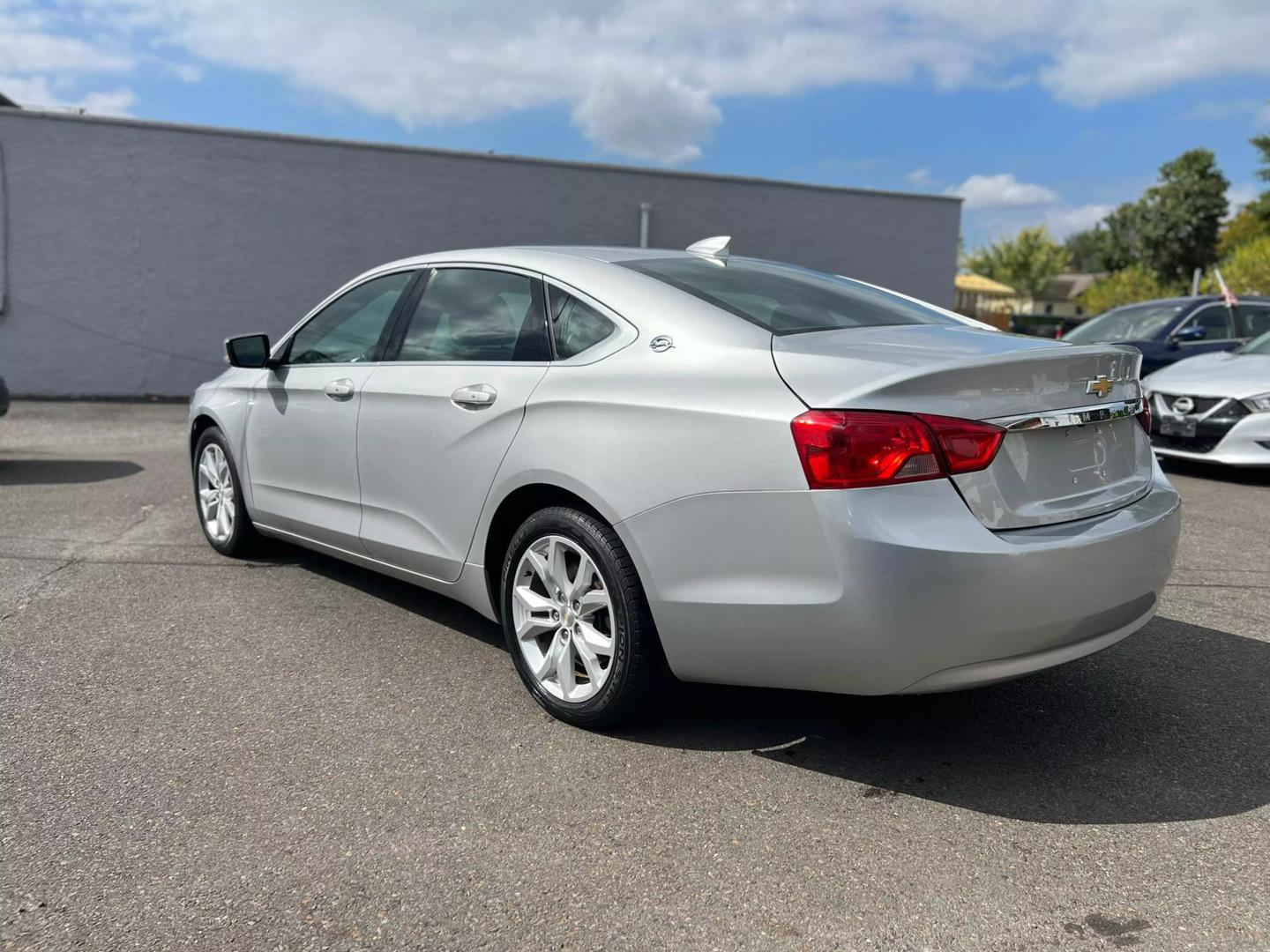 Close-up view of 2019 Chevrolet Impala showcasing sleek design and modern features.