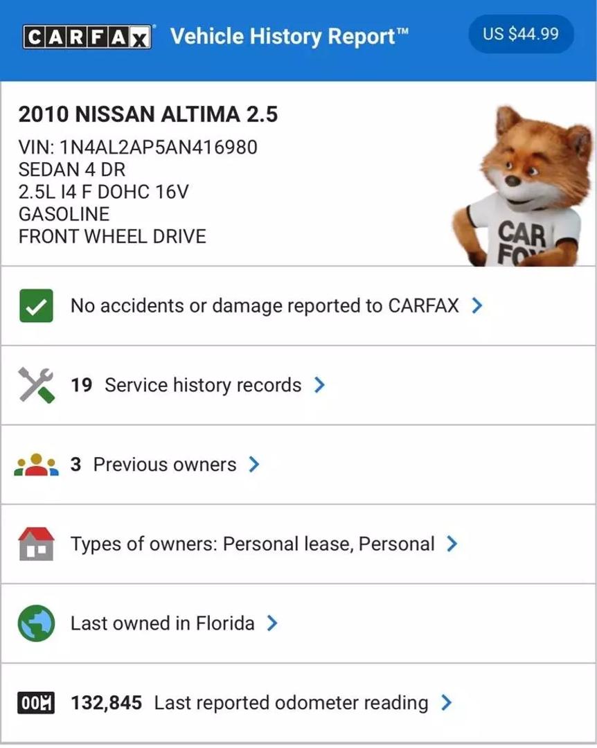 2010 Nissan Altima null photo 18