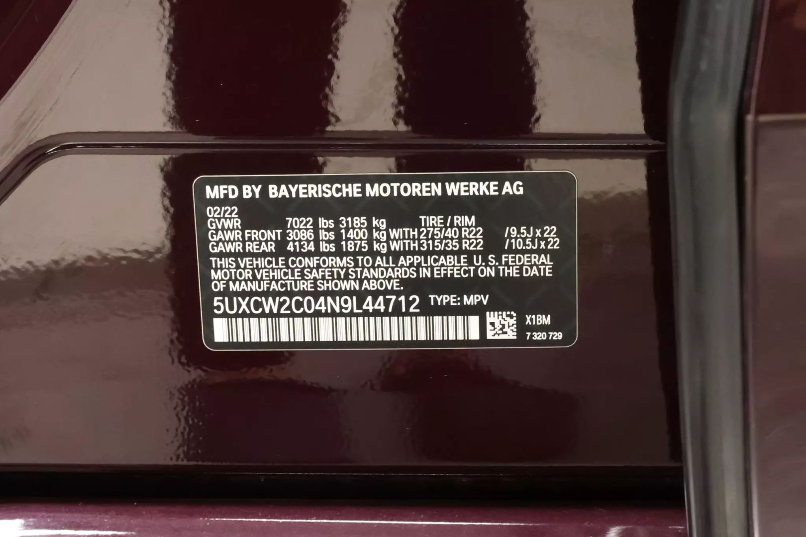 2022 Bmw X7 - Image 124
