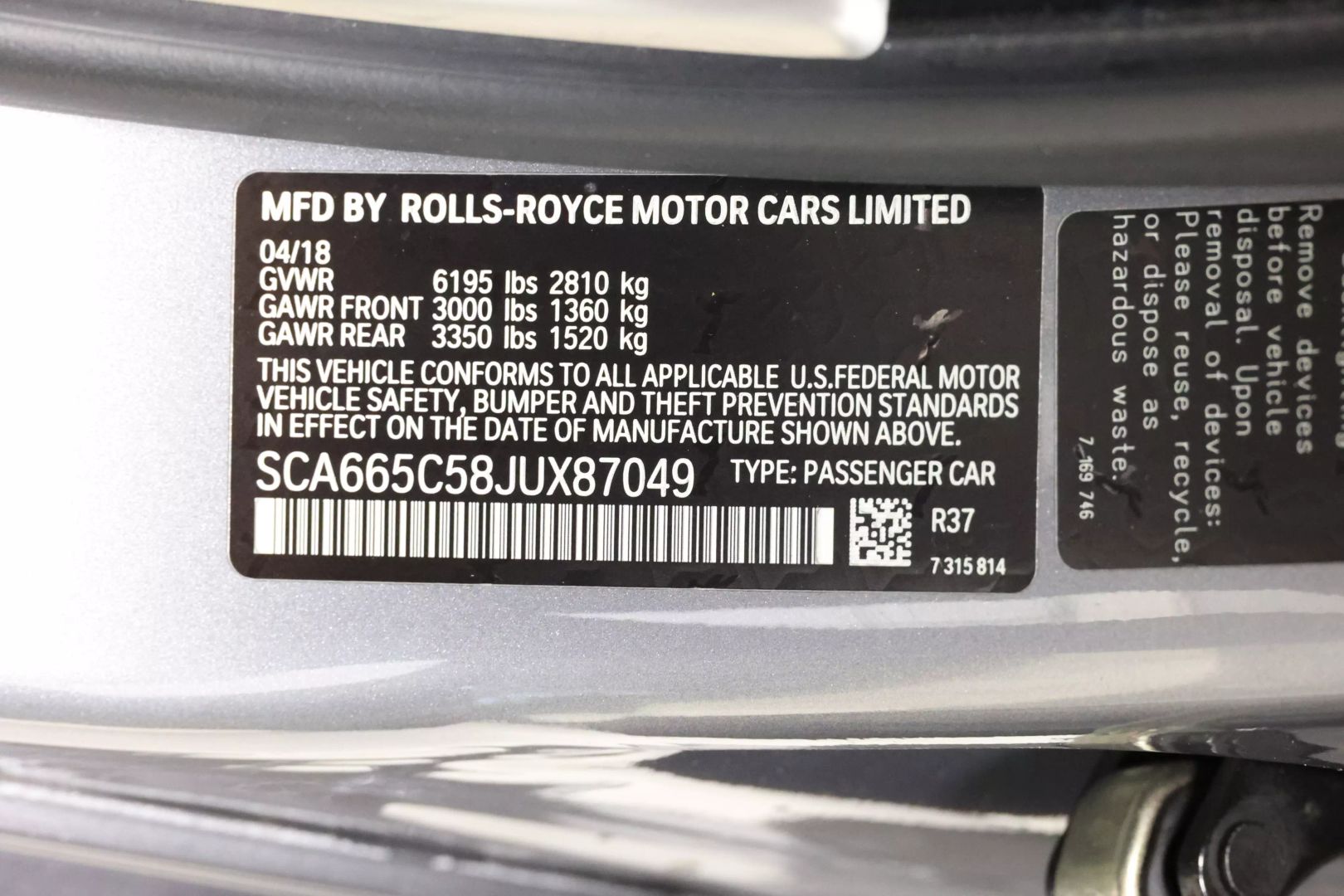 2018 Rolls-royce Wraith - Image 92