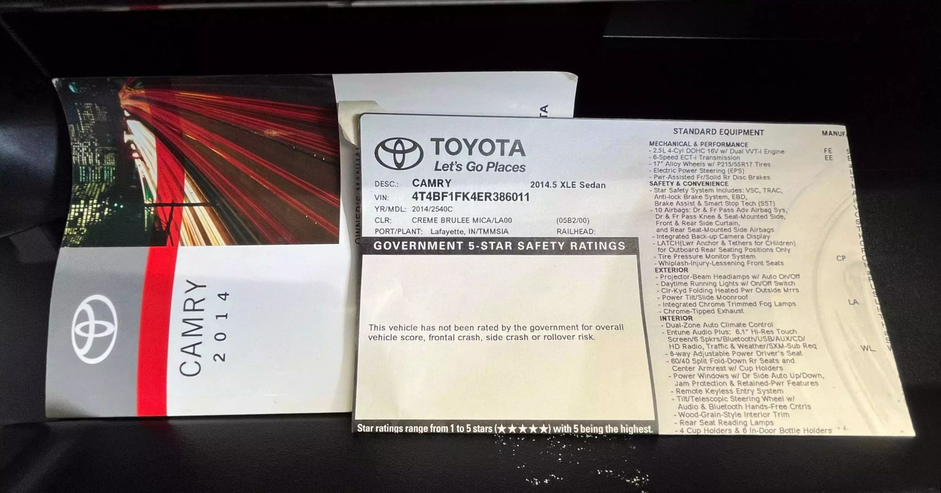 2014 Toyota Camry  Vin: 4t4bf1fk4er386011 Stock Id: 386011 - Image 30