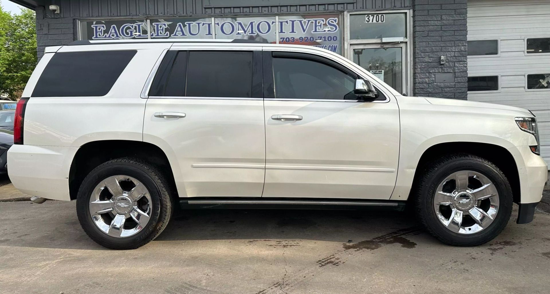 Used 2015 Chevrolet Tahoe LTZ with VIN 1GNSKCKC5FR144828 for sale in Arlington, VA